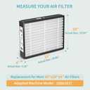 2-Pack 20x25x4 Replacement Air Filter for Honeywell FC100A1037 MERV 13 Allergy & Dust Defense, Pleated HVAC AC Furnace Filters(Actual Size: 19.94 x 24.88 x 4.38 Inches)