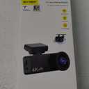 4K Dash Cam Front and Rear, WiFi Dash Cam with 64GB Card, 4K+1080P Dash Camera for Cars, WiFi Car Camera with App Control, 1.47" Screen DashCam with 24H Parking Monitor,G-Sensor