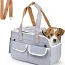 Collapsible Pet Carrier, Soft Sided Cat Carrier up to 15 Lbs, Portable Pet Travel Carrier Airline Approved with Shoulder Strap, Mesh Top Load Small Dog Carrier Bag for Outdoor