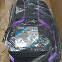 PIC AUTO Heavy Duty Rubber Floor Mats, Purple Aluminum Film Car Mats Set, Front and Rear Car Mats with Anti-Slip Backing, All Weather Protection, Trim-to-Fit for Automotive SUV, Sedan, Van