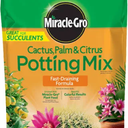 Miracle-Gro Cactus, Palm and Citrus Potting Mix, for Indoor or Outdoor Potted Plants, Great for Succulents, 8 qt