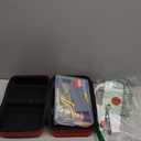 Handheld Sewing Machine Heavy Duty, with Red Leather Storage Case and 110-Piece Sewing Kit, Mini Portable, Ideal for Adults & Beginners, Complete Set of Quick Home Clothing Repair Tools, Good Gift