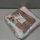 Rainbow Round Rug for Bedroom, 4Ft Fluffy Circle Area Rugs for Living Room, Shag Fuzzy Carpet for Kids Room, Nursery, Dorm, Classroom, Teen, Cute Baby Play Mat Home Decor Aesthetic