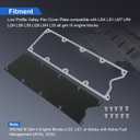LS Gen 3 Valley Pan Cover Plate Low Profile with Gasket and Seals Compatible with LSX LS1 LM7 LR4 LQ4 LS6 L59 LQ9 LM4 L33 (Black)