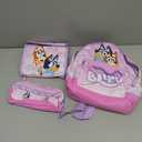 Bluey Backpack Set for Girls  3 Piece Childrens and Toddlers Kids School Bag with Lunch Box and Pencil Case