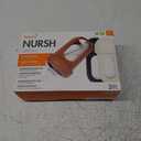 Boon Nursh Reusable Silicone Pouch Baby Bottles - Medium Flow Nipple - Silicone Baby Bottle Pouch and Nipple - Baby Feeding Essentials - Speckle - 3-6 Months - 3 Count - 8 Ounce