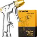 FANHAO Upgraded Garden Hose Nozzle Sprayer, 100% Heavy Duty Metal Handheld Water Nozzle High Pressure in 4 Spraying Modes for Watering Plants and Lawn, Car Washing, Patio and Pet