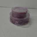 WDF 120pcs Pink Plastic Plates Disposable - Clear Pink Glitter Plates for Valentine's Day/Wedding including 60PCS Dinner Plates 10.25inch and 60PCS Salad Plates 7.5inch for Wedding/Party