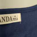 Women Sleeveless Racerback Crop Camisole Tank Tops Cotton Basic Shirts Navy 1X