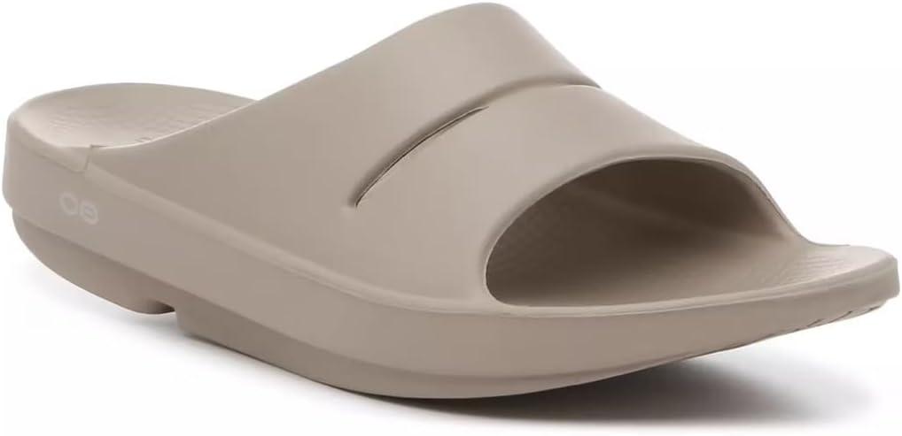 OOFOS OOahh Recovery Slide - Women's and Men's (Nomad Beige, US Footwear Size System, Adult, Women, Numeric, Medium, 13)