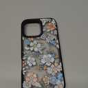 Bouvardia for iPhone 17 Case, Cute Design for Women & Girls, Protective & Aesthetic, Gray Bumper - Floral Theme - Flowers in Bloom