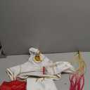 Gunaniti 9 Pcs Zombies Costume for Girls Cheerleader Uniform Top Pant Coat Outfits (6-7 Years, White)