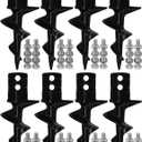 Dock Auger for 2" OD Pipe w/ 1.725" ID or 1.790" ID, Dock Sand Auger for PVC Tubing Sandbar Anchor or Aluminum Dock Post Pole,Stationary/Floating Dock Auger Anchors for Mud,Sand,Lake,Clay,River Bottom