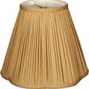 Royal Designs, Inc. BS-754W-13AGL Bottom Scallop Gather Pleat Basic Lamp Shade, 5 x 13 x 8.75, Antique Gold