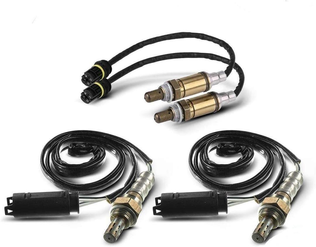 Set of 4 Upstream & Downstream O2 Oxygen Sensor Replacement for BMW X3 X5 Z3 Z4 323i 325i 328i 330i 525i 528i 530i