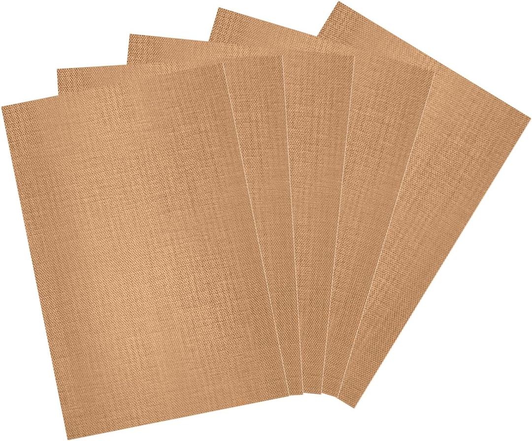 Clay Mat 5 Pack Non Skid Mat Nonstick Heat-Resistant Polymer Clay Craft Mat for DIY Crafts Projects, Clay Pottery, Bake Clay Tool Oven, 11.8 x 7.9 Inches, Copper, 579043_1_UwrFz7adx