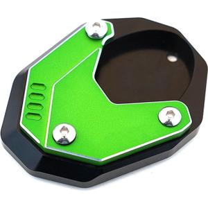 CNC Motorcycle Kickstand Pad Side Stand Extension Plate Pad Compatible with 2025 Ninja 500 SE Z500 SE 2024 Ninja400 Ninja 400 Z400 2018-2023 2024 2025