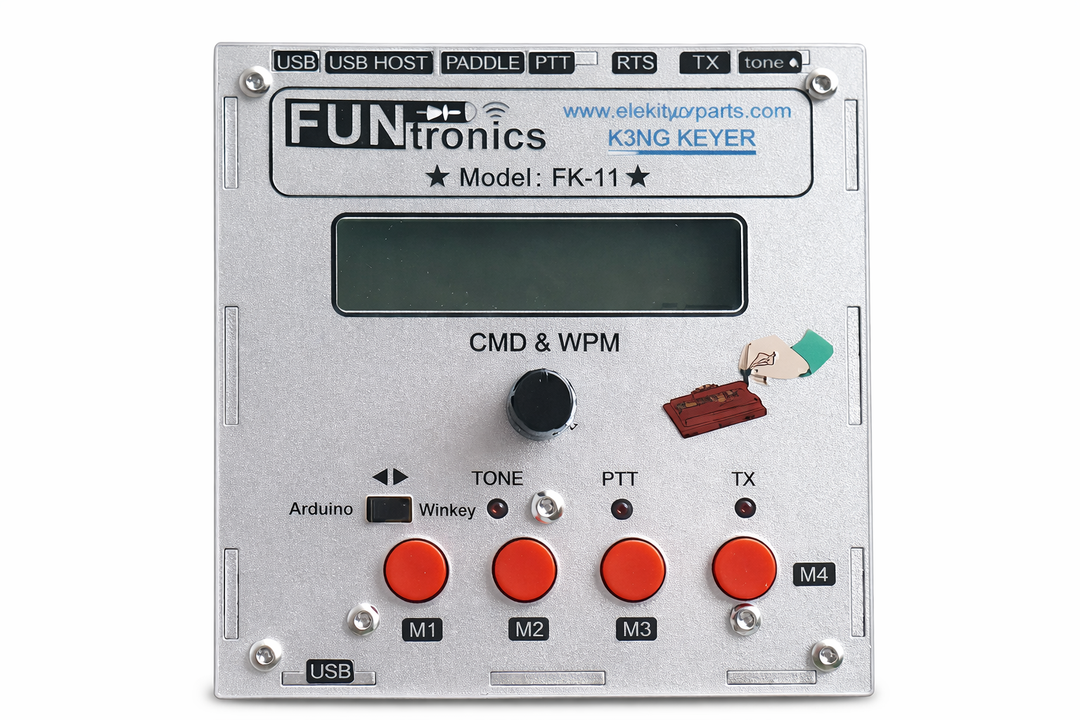 K3NG Keyer Module, Multi Use CW K3NG Keyer Aluminum Alloy Open Source CW Morse Code Morse Code Practice Kit for Keyboard