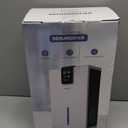 Dehumidifier, Dehumidifiers for Home, 98 OZ Water Tank, (1000 sq.ft) Quiet Dehumidifier for Basement Bathroom Bedroom with Humidity Display, Auto Shut Off, Relaxing 7 Color Ambient Light(White)