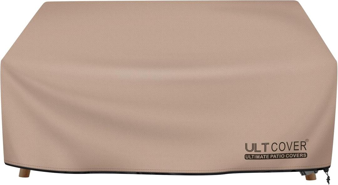 ULTCOVER Waterproof Outdoor Deep Seat Sofa Bench Cover 62W x 40D x 35H inch Patio Furniture Loveseat Cover