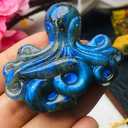 TEAMWILL Natural Labradorite Hand Carved Octopus Quartz crystal Reiki Healing Gift 1PC