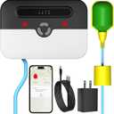 Sump Pump Alarm,Smart WiFi High/Low Water Level Alarm with Backup Battery, Free App Notifications, IP65Waterproof, 110dB Siren & Strobe Light, Ideal for Basement, Septic Tank, Water Tank, Sump Pit