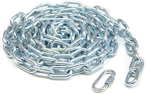 KingChain 2/0 x 15 ft. Zinc-Plated Straight Link Coil Chain 520 lb. Safe Working Load, General Purpose Chain