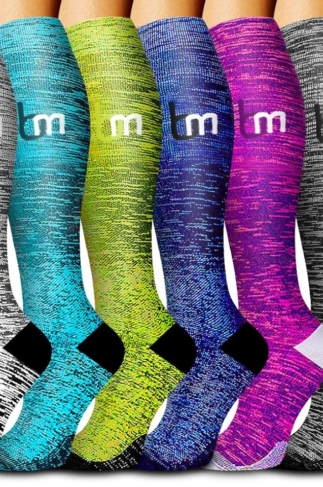 Copper Compression Socks for Women and Men Circulation-Best Support for Medical, Running,Nursing,Athletic
 L/XL