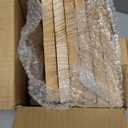 WOPITUES Wood Floating Shelves Set of 6, Shelves for Wall Decor, Farmhouse Shelf for Bedroom, Bathroom Storage Shelves, Book Shelves for Living Room - Rustic Brown