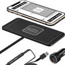 Wireless Car Charger QC 3.0 USB Adapter Kit Fast 15W 10W 7.5W Quick Charge Qi Charging Pad for iPhone 14 13 12 Mini 11 Pro Max 8 Plus X XR Xs LG G8 Samsung Note 9 Galaxy S10 S20 S21 S22 Android Phones