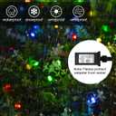 Smart Color Changing Christmas Lights with Remote & APP,208FT 600 LED RGB Dimmable Christmas String Lights, Waterproof Fairy Twinkle Light for Indoor Outdoor Xmas Tree Wedding Holiday Decorations