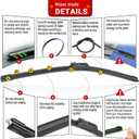 Windshield Wiper Blades Replacement for Toyota Prius 2016-2022 Original Factory Quality Front Rear Wipers Blade Set for My Car - 28" 16" 16" (Pack of 3)