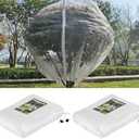 KEOHOLI Large 2 Packs Fruit Tree Netting Bags with Zipper and Drawstring, Insect Bird Barrier Netting Plant Covers for Fruit Vegetable Trees, Bushes,Flower in Garden (8 * 8ft)