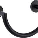 HouseAid Stainless Steel Towel Ring for Bathroom, Hand Towel Holder, Modern Semi-Circular Hand Towel Rack, Wall Mounted, Matte Black