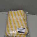 Farmhouse Shower Curtain with Ruffle Hem Linen Shower Curtains for Bathroom Country Vintage Rustic Natural Fabric, Cream-Yellow Stripe 72" W x 72" L