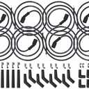 ICT Billet 5ft Universal Spark Plug Wire Set - LS LT Remote Coil Spiral Core Straight 90 135 Boots Compatible with LS1 LM7 LQ4 LS6 LQ9 LM4 LS2 LS3 LY6 LC9 LH8 LMG L99 551083