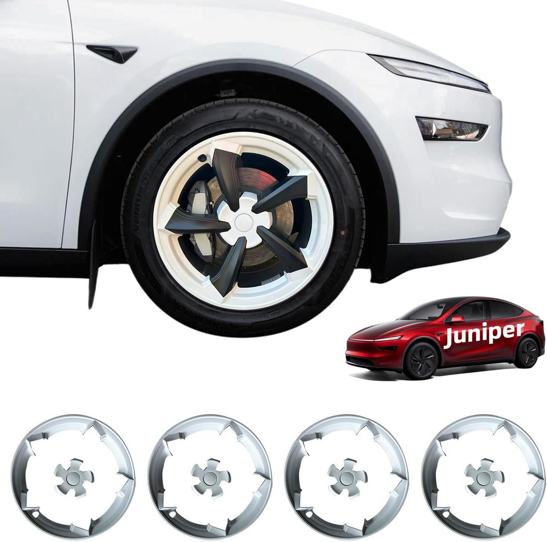 19 in Rim Protector for Model Y Juniper 19" Crossflow Wheel Cover All-in-one Car Tire Trim Ring Rim Case Hubcap for Tesla ModelY 2025 2026 Juniper Accessories