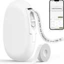 SUPVAN E10 Bluetooth Label Maker Machine with Tape, Continuous Waterproof Label, Versatile App with 35 Fonts and 1k+ Icons, Inkless Labeler for Home, Kitchen, School, Office Organization, White