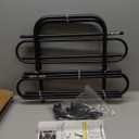 Universal Fit Dog Barrier for SUV, Sedan, Truck, Front/Back Seat, Elastic 5 Ropes & Steel Hooks Firmly Fixed,42.5"62"Width Adjustable, Dog Car Barrier Follow the Seat Movement, Durable Matte Paint