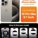 TORRAS Magnetic for iPhone 15 Pro Max Case, [Compatible with MagSafe] [Non-Yellowing] 12FT Military Grade Drop Tested Slim Protective Anti-Scratch Cover, Guardian Series, Crystal Clear Blue 6.7"