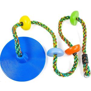 Tree Swing for Kids,Climbing Rope with Platforms,Disc Swing Seat Set Outdoor Playground Accessories for Kids, 4ft Tree Strap