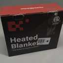 RUJIPO Heated Electric Blanket ThrowFaux Fur with Soft Thick Sherpa,Warm Winter Birthday Gifts for Women Grandma10 Heat Settings,5 Time Settings with Fast Heating, 50x60, Foggy Dusk