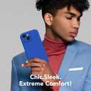 Magnetic for iPhone 15 Case, Compatible with MagSafe, [Screen Protector + Full Camera Protection], Silicone Shockproof Anti-Scratch Protective Phone Case for iPhone 15 6.1", Klein Blue