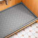 Jin&Bao Waterproof Under Sink Mat 22" x 19", Thick Silicone Mat Cabinet Protector for Kitchen and Bathroom, Shelf Liner, Home Organizer and Storage, Multipurpose Tray for Gadgets and Essentials (Dark Gray)