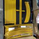 Wokceer 7.2 FT Wedding Arch Backdrop Stand and White Arch Cover, Metal Arch Stand with Arch Stand Cover for Birthday Party Wedding Ceremony Bridal Baby Shower Event Decor