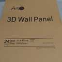 Art3d 24-Pack 3D Wall Panels for Interior Wall Dcor, PVC Wavy Textured Accent Wall Paneling for Living Room Bedroom TV Backdrop Office, 15.7 x 11.8 Inch - White