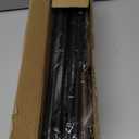 2 Pack Black Curtain Rods for windows 28 to 78 inch, 5/8 inch Splicing Heavy Duty Metal Curtain Rod Set with Brackets