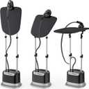 Professional Series Garment Steamer Accessories for Clothes Dual-Pro Iron, 1800 Watt Power and a Large Water Tank, Built-in Ironing Board and Garment Hanger, 1 Pack