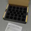 dynofit 24pcs 14x1.5 Stock Lug Nuts 1.75 inch(45mm) Height 7/8" Hex(22mm), M14-1.5 One-Piece Design Factory Wheel Lugnuts Compatible with Chevy Silverado & Tahoe GMC Sierra 1500 Buick Dodge Cadillac (Black)