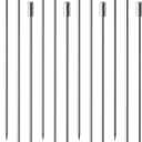 OGGI Metal Cocktail Picks Sticks 12 pcs - Stainless Steel Martini Picks, Reusable Metal Cocktail Skewers, Martini Sticks for Olives, Appetizers, Bloody Mary, 4.25" / 11cm